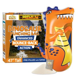Dinosaur T-Rex Inflatable REX kids punching bag.