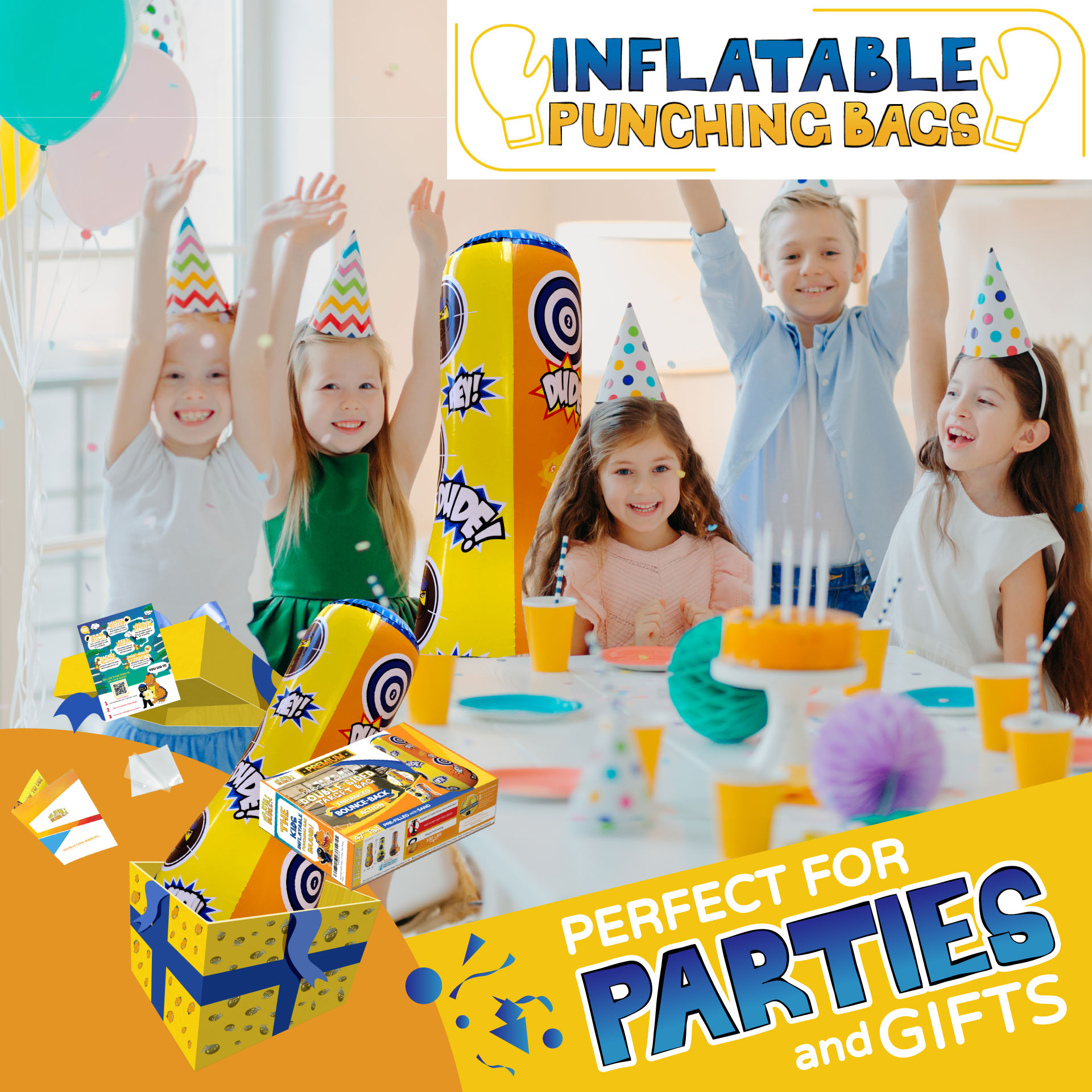 REX/NOBI kids target bag is a perfect gift and party decoration.
