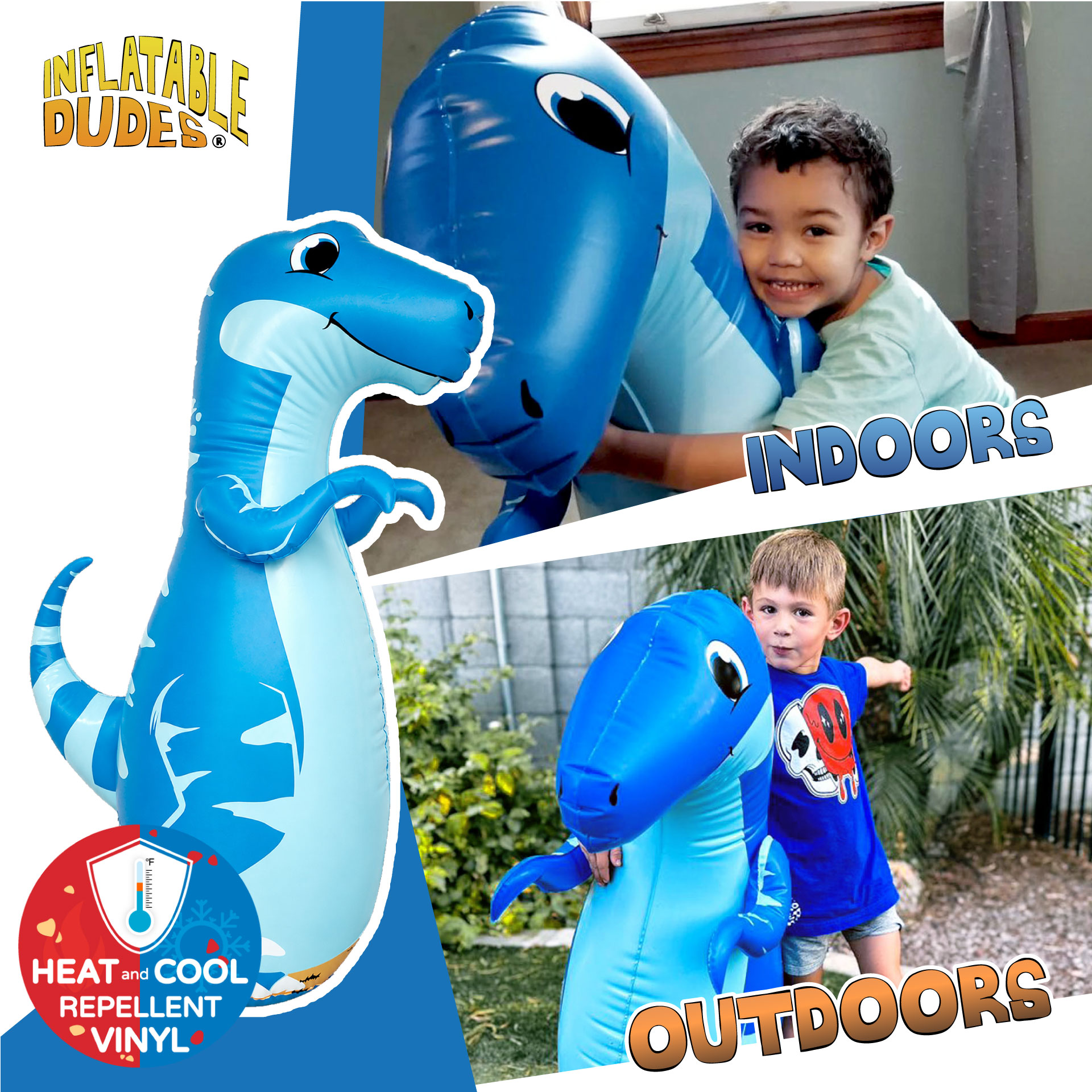 VEE kids punching bag is perfect for indoor, outdoor, and pool use.