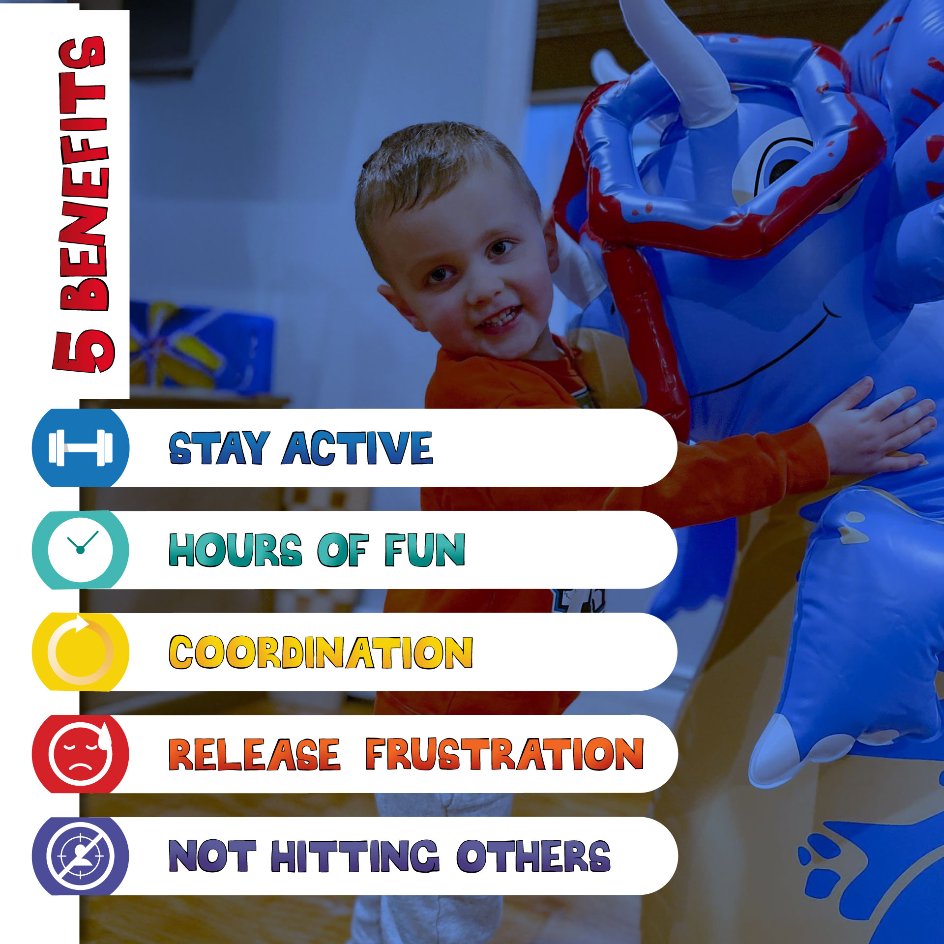 TOPS kids punching bag has 5 benefits!